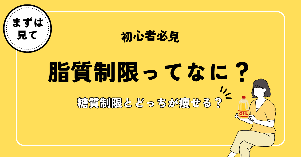脂質制限の概要について説明した記事のアイキャッチ画像