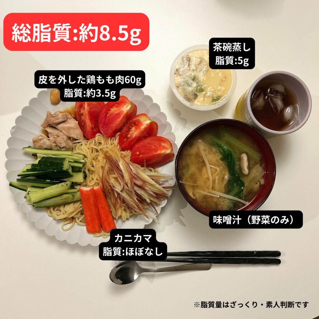 脂質15g以下の食事例3