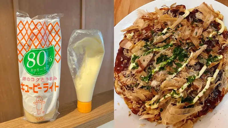 キユーピーライト(80%カロリーカット)の写真、お好み焼きの写真-shishitsu_egg_diet_tips