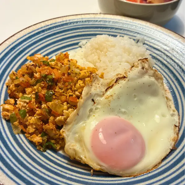 ガパオライスの完成写真
-lowfat-gapaorice-diet-recipe