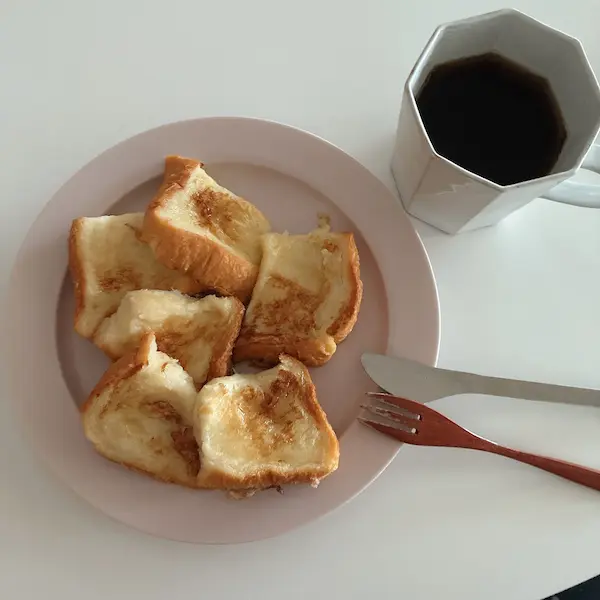 完成したフレンチトーストの写真