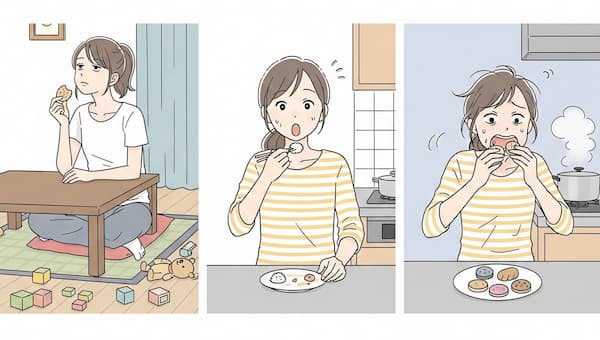 産後あるあるの図
